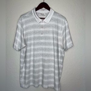 Cariloha mens striped polo size XL